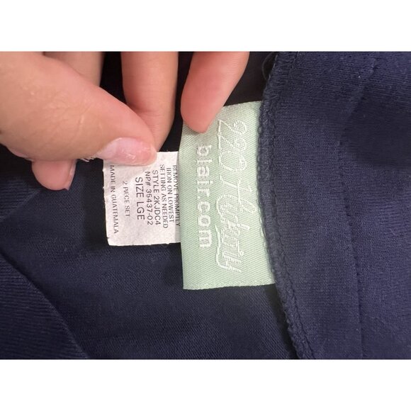 220 Hickory Womens Blue Cardigan Sweater Stars Patriotic Size‎ Large READ - Picture 3 of 12